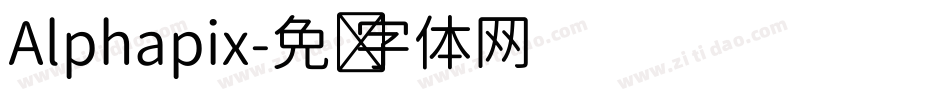 Alphapix字体转换