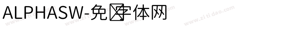 ALPHASW字体转换