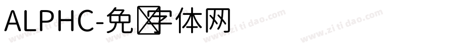ALPHC字体转换