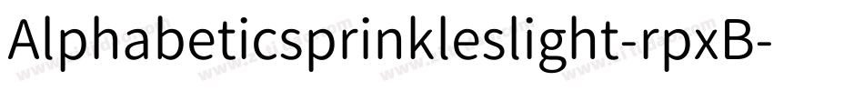 Alphabeticsprinkleslight-rpxB字体转换