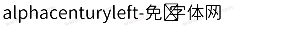 alphacenturyleft字体转换