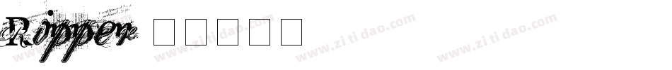 Ripper字体转换