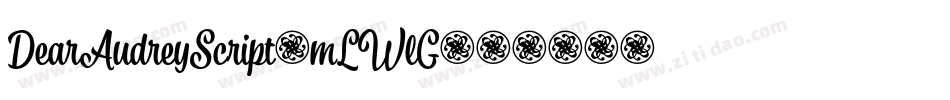 DearAudreyScript-mLWlG字体转换