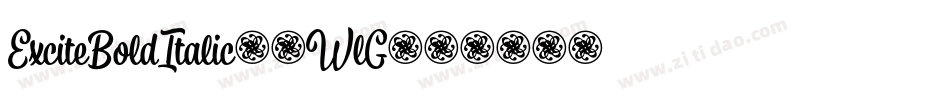 ExciteBoldItalic-3WlG字体转换