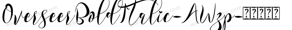 OverseerBoldItalic-AWzp字体转换