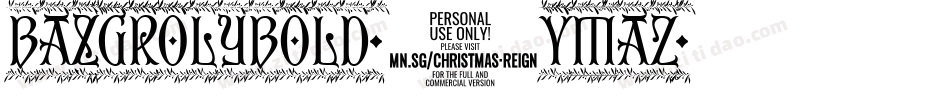 BazgrolyBold-9YMaZ字体转换