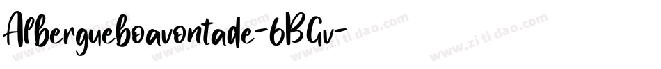 Albergueboavontade-6BGv字体转换
