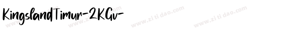 KingslandTimur-2KGv字体转换
