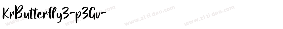 KrButterfly3-p3Gv字体转换