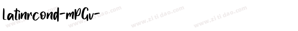 Latinrcond-mPGv字体转换