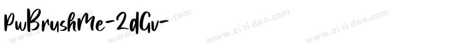 PwBrushMe-2dGv字体转换