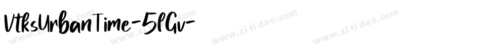 VtksUrbanTime-5lGv字体转换