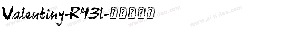 Valentiny-R43l字体转换