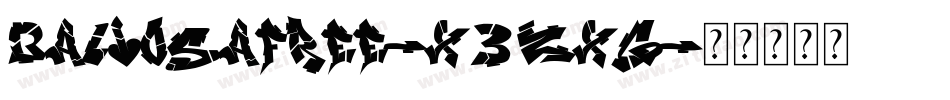 Baliosafree-X3ZxG字体转换