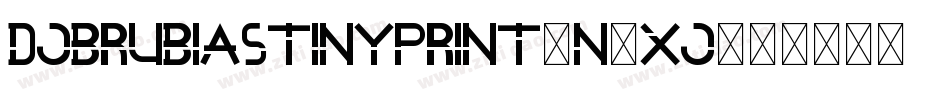 DjbRubiasTinyPrint-n3XJ字体转换