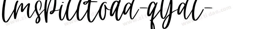 LmsPillToad-qYdl字体转换