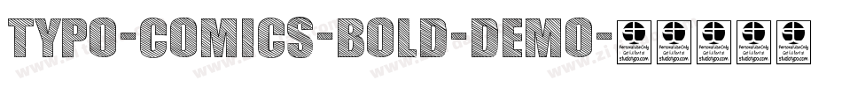 TYPO-COMICS-Bold-DEMO字体转换
