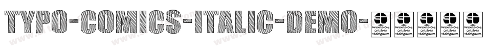 TYPO-COMICS-Italic-DEMO字体转换
