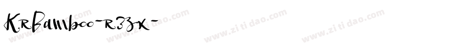 KrBamboo-r3zx字体转换