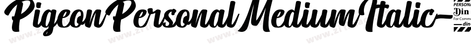 PigeonPersonalMediumItalic-0o2X字体转换 PigeonPersonalMediumItalic-0o2X字体转换