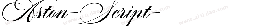 Aston-Script字体转换