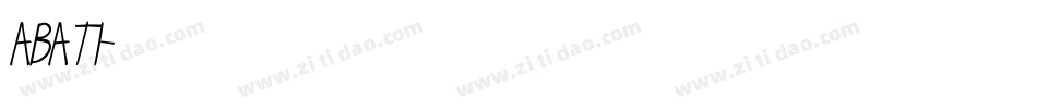 ABATI字体转换