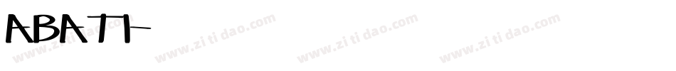 ABATI字体转换