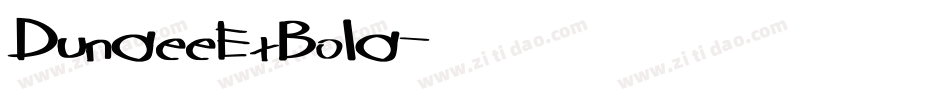 DundeeExBold字体转换