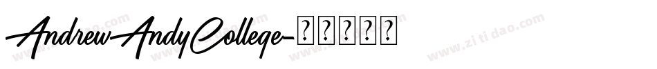 AndrewAndyCollege字体转换