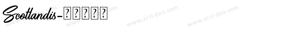 Scotlandis字体转换