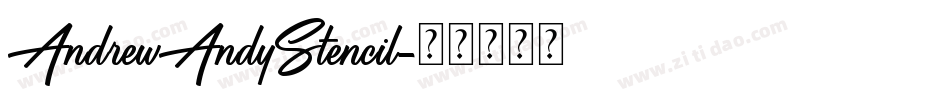 AndrewAndyStencil字体转换