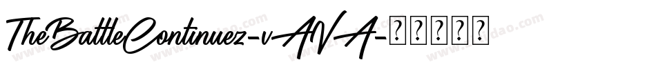 TheBattleContinuez-vAVA字体转换