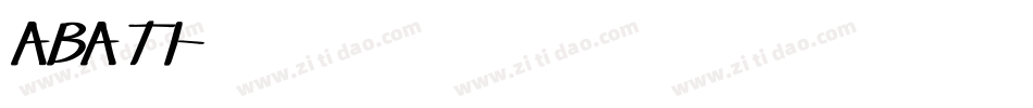 ABATI字体转换