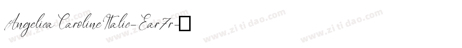 AngelicaCarolineItalic-Ear7r字体转换