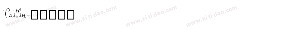 Caitlin字体转换