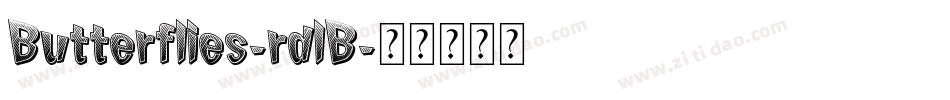 Butterflies-rdlB字体转换