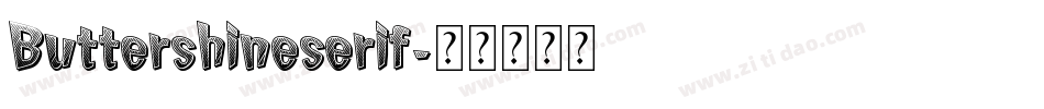 Buttershineserif字体转换