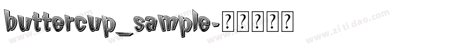 buttercup_sample字体转换