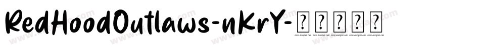 RedHoodOutlaws-nKrY字体转换