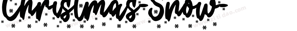Christmas-Snow字体转换
