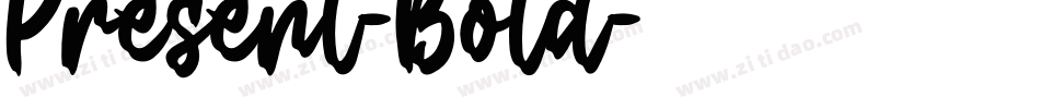 Present-Bold字体转换