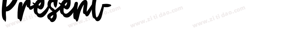 Present字体转换