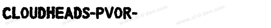 Cloudheads-pvoR字体转换