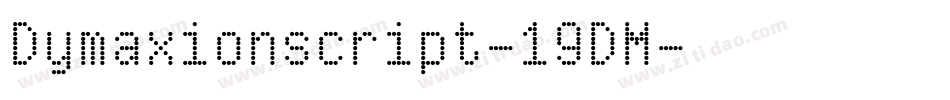 Dymaxionscript-19DM字体转换