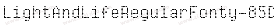 LightAndLifeRegularFonty-85DM字体转换
