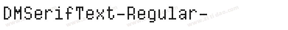 DMSerifText-Regular字体转换