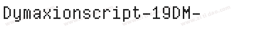 Dymaxionscript-19DM字体转换