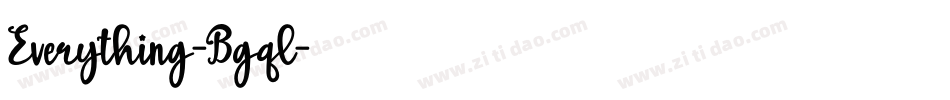 Everything-Bgql字体转换