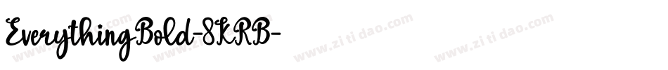 EverythingBold-8KRB字体转换