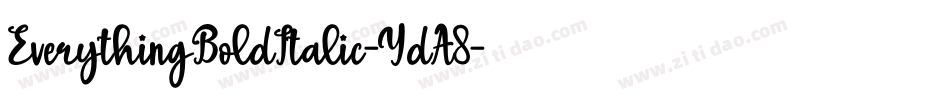 EverythingBoldItalic-YdA8字体转换